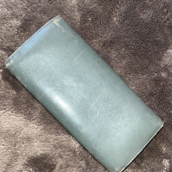 💚💙💚VINTAGE AUTHENTIC CELINE LEATHER WALLET 💚💙💚 - Picture 5 of 10